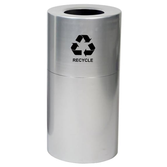 Witt Industries AL35-CLR-R Decorative Aluminum Series Large Recycling Receptacle
