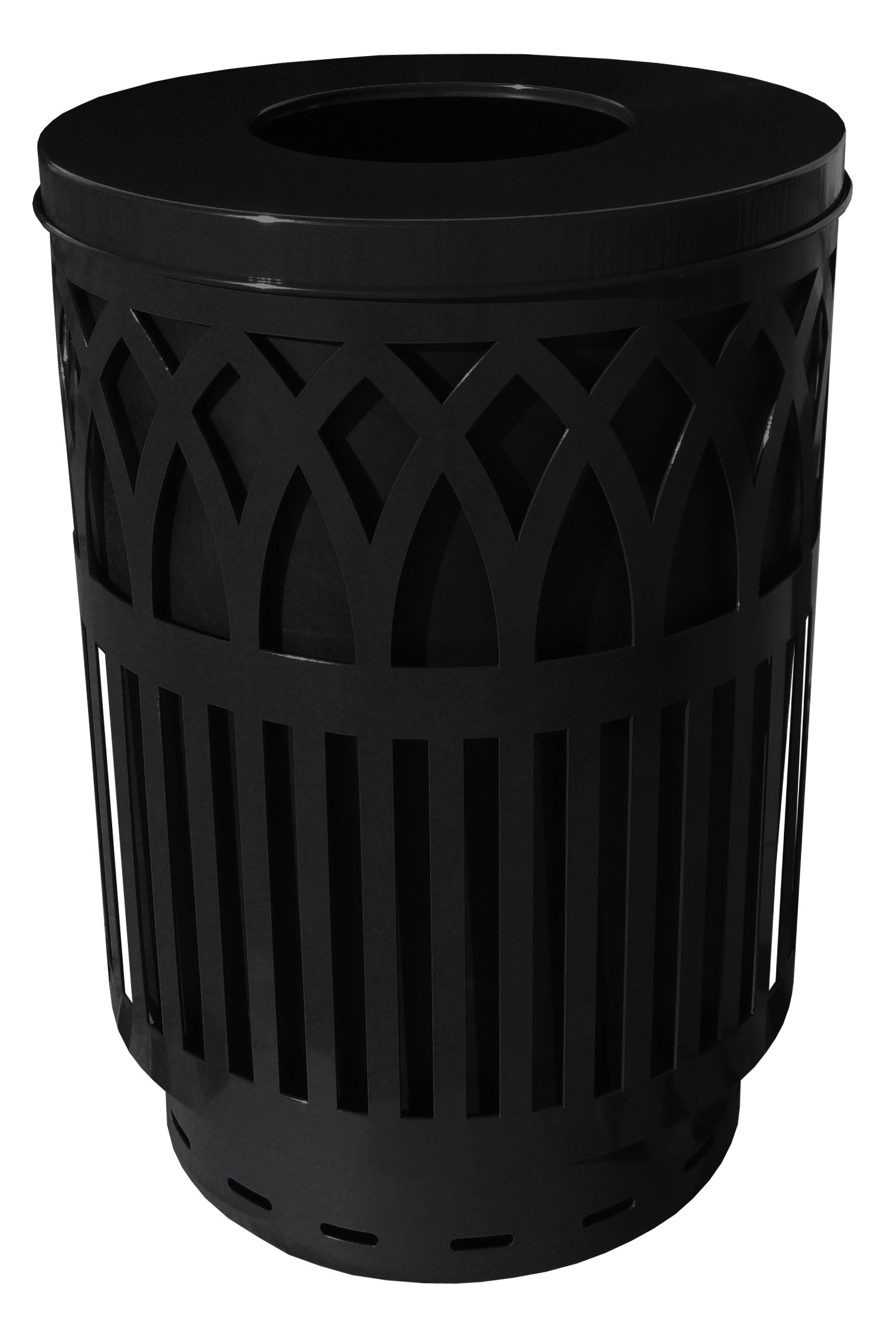 Witt Industries Covington Series 40 Gallon Steel Receptacle with Flat