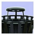 thumbnail image 1 of Witt Industries M3600-R-RC-SLV Oakley 36 Gallon Trash Receptacle with Rain Cap - Silvadillo, 1 of 1