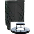 thumbnail image 1 of Witt Industries SAW40P-RC-BK Covington Sawgrass 40 Gallon Steel Receptacle With Rain Cap - Black, 1 of 4