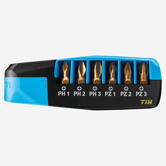 Witte Maxx Ratchdrive All-in-one Phillips/Pozidriv Titanium-Nitride Bit Set, 7 Pieces