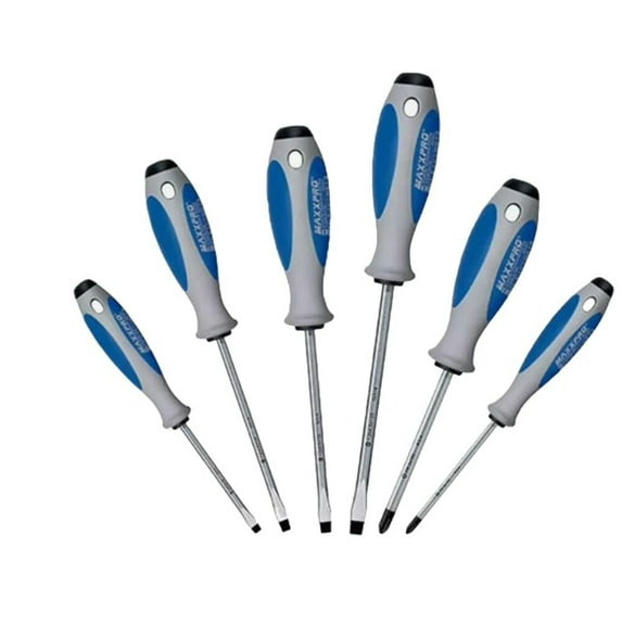 Witte 653864 6 Piece Maxxpro Slotted and Phillips Screwdriver Set