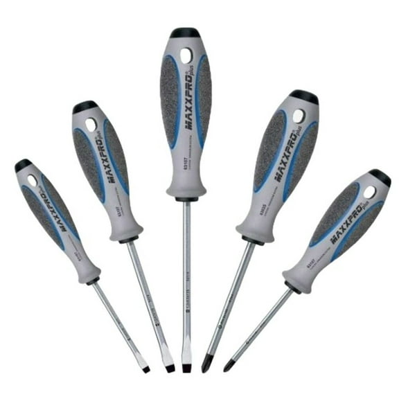 Witte 663865 5 Piece Maxxpro Plus Slotted and Phillips Screwdriver Set