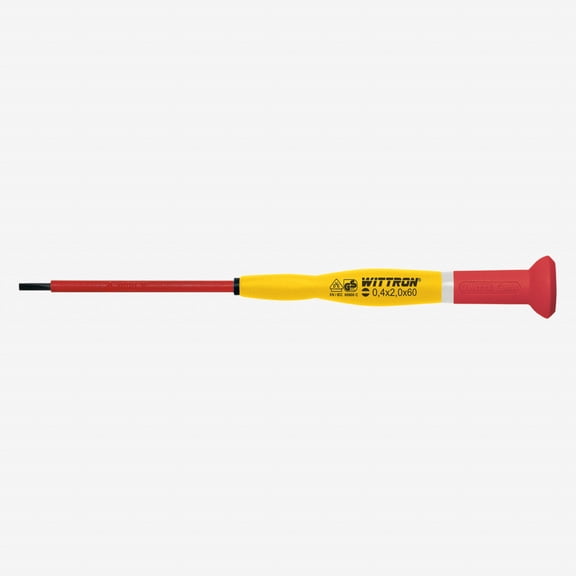 Knipex Insulated Precision Slotted Screwdriver 5/64 in Round 9T 89932