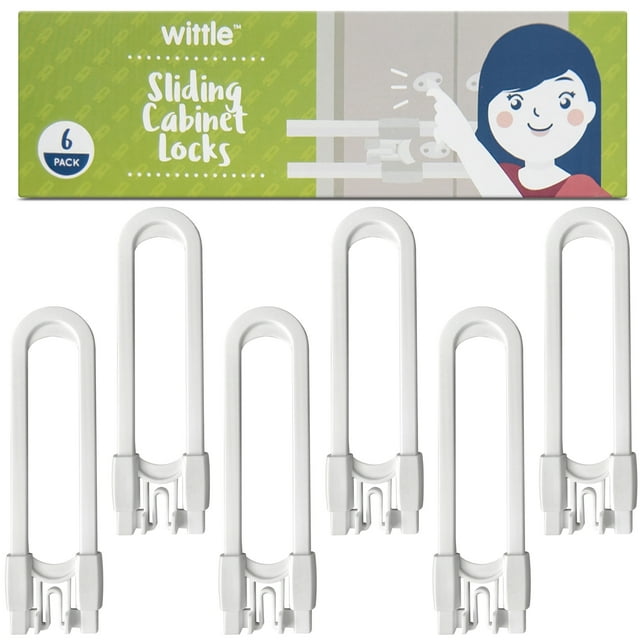 Wittle Sliding Child Safety Locks (6 Pack) Baby Proof