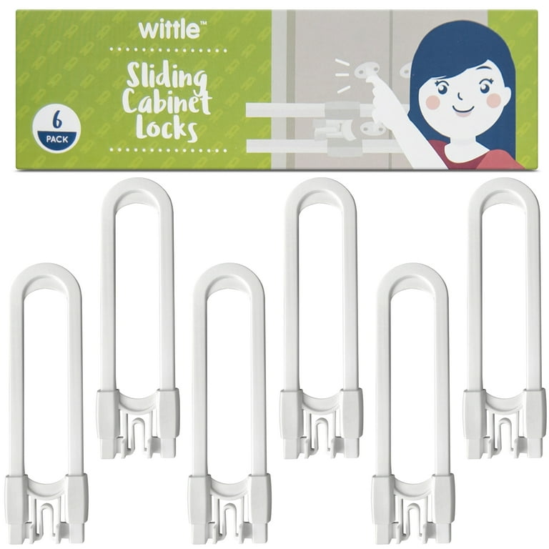 Lollanda Door Locks for Kids Safety Baby Proofing Cabinet Lock, Size: 1pc, White