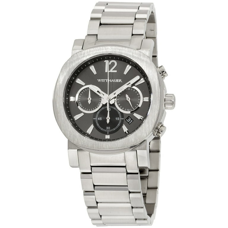 Wittnauer Aiden Gunmetal Dial Stainless Steel Men s Watch WN3003