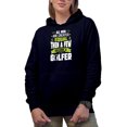 thumbnail image 1 of Witty All Men Are Equal, A Few Become a Golfer with a Swinging Golf Player, Golfing or Golfer Themed Merch Gift, Navy Blue Hooded Sweatshirt or Hoodie, 2XL, 1 of 5