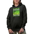 thumbnail image 1 of Witty All Men Are Equal, A Few Become a Golfer Quote, Golf Player, Golfing or Golfer Themed Merch Gift, Black Hooded Sweatshirt or Hoodie, Small, 1 of 5