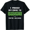 thumbnail image 1 of Witty Class of 2025 Gamer Graduate Graduation T-Shirt Gifts For Him Her, 1 of 6