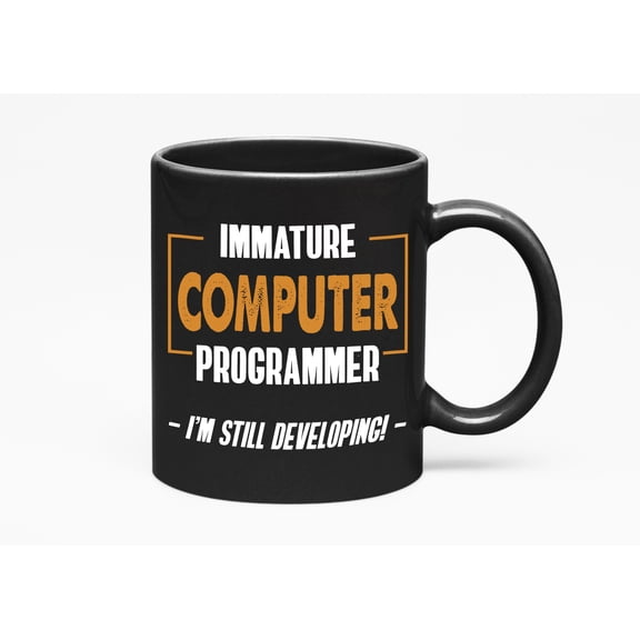 Witty Computer Programmer Quotes, Black 11oz Ceramic Mug
