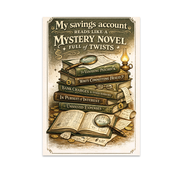 Witty Finance Wall Decor - Finance Enthusiast - 13x19 Poster Print