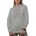 thumbnail image 1 of Witty Frosty's Snowflake Cafe with a Snowman, Christmas Shop Sign Art Merch Gift, Heather Grey Hooded Sweatshirt or Hoodie, Small, 1 of 5