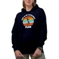 thumbnail image 1 of Witty Golf Is My Retirement Plan Quote with a Swinging Golf Player, Golfing or Golfer Themed Merch Gift, Navy Blue Hooded Sweatshirt or Hoodie, Small, 1 of 5