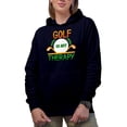 thumbnail image 1 of Witty Golf Is My Therapy with a Ball & Clubs, Golf Player, Golfing or Golfer Themed Merch Gift, Navy Blue Hooded Sweatshirt or Hoodie, Small, 1 of 5
