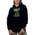 thumbnail image 1 of Witty It's Okay If You Think Golf Is Boring Quote, Golf Player, Golfing or Golfer Themed Merch Gift, Navy Blue Hooded Sweatshirt or Hoodie, 2XL, 1 of 5