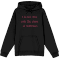 thumbnail image 1 of Witty Voice I Do Not Vibe With This Plane Of Existence Long Sleeve Adult Hooded Sweatshirt-Medium-Black, 1 of 3