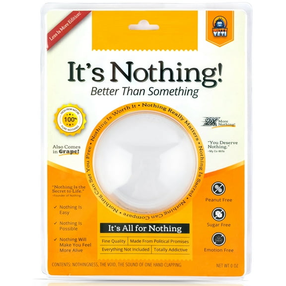 Witty Yeti 'Gift of Nothing' Funny Empty Gag Gift