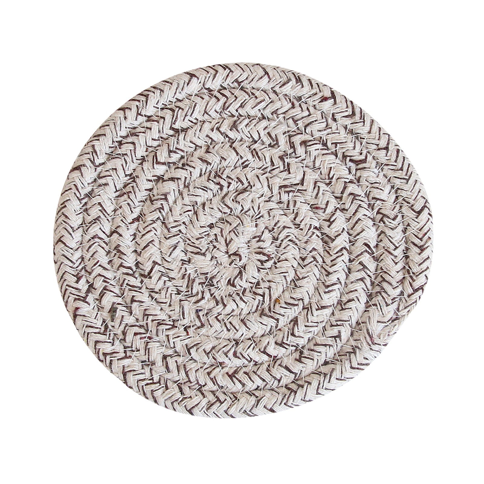 Wiueurtly 18cm Cotton Insulation Mat Meal Mat Woven Scalding Table Mat