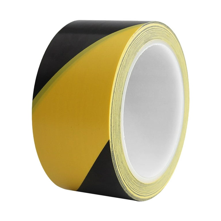 Wiueurtly 2 Double Sided Tape Heavy Duty Hazard Remind Rolls Self Adhesive  Floor Warehouse Safety Security 48mm x33m