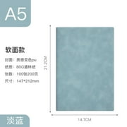 Wiueurtly 7 Subject Wide Ruled A6 B5 Advertising Business Stationery Notepad Set Student Soft Leather Gift A5 Notebook
