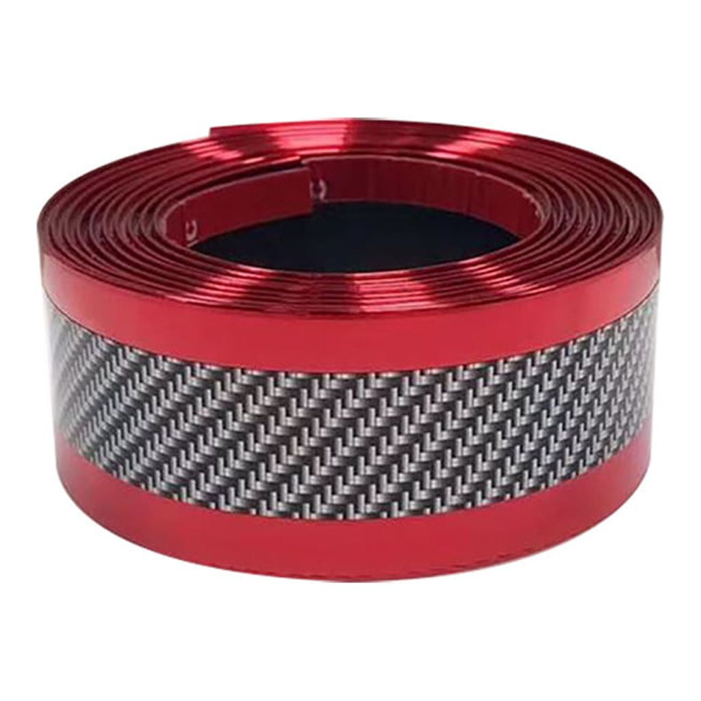 Wiueurtly Bumper Tape Car Sticker Carbon Fiber Rubber DIY Door Sill cat-brushes-animalsavenue