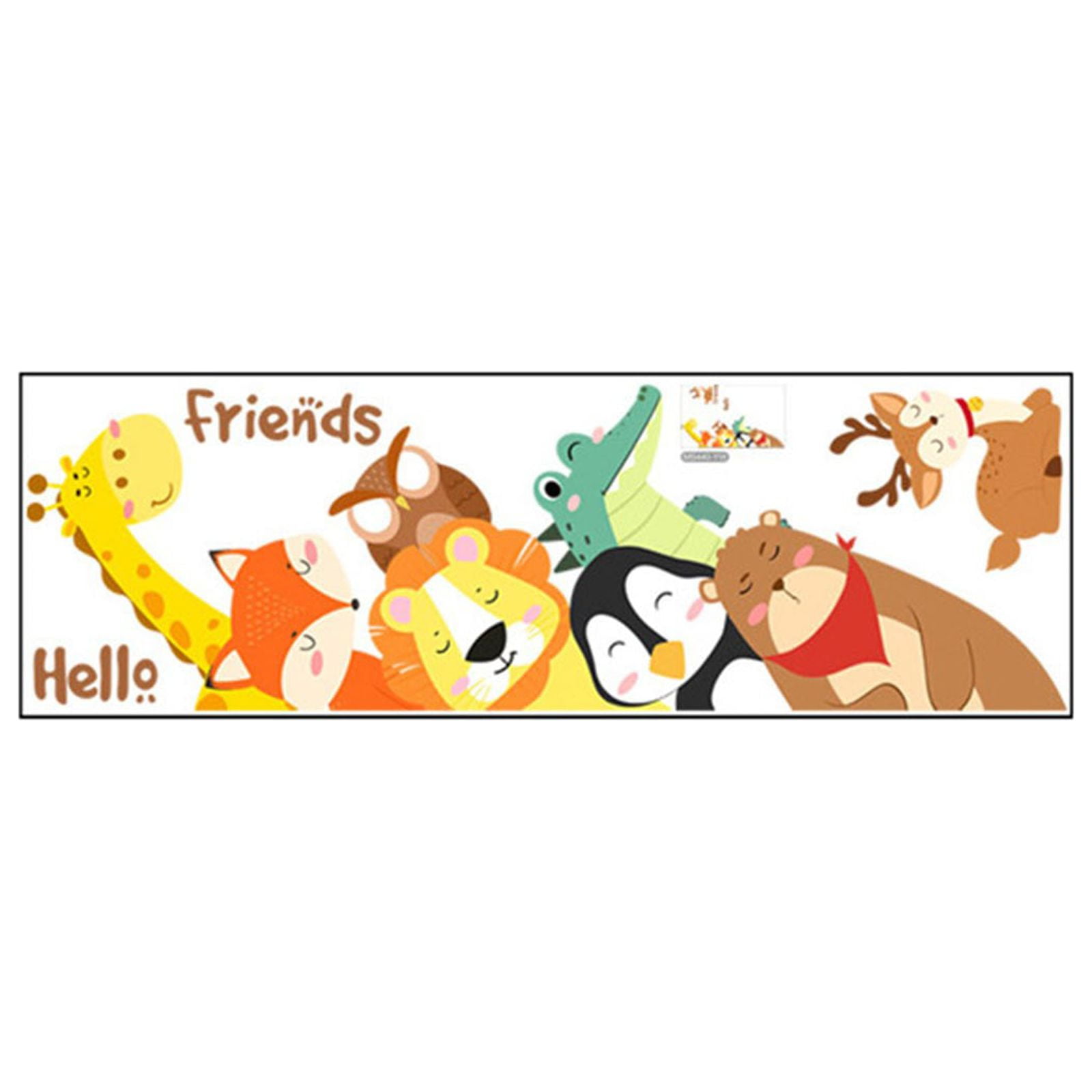 Wiueurtly Classroom Stickers for Students Eyelash Light Cartoon Giraffe