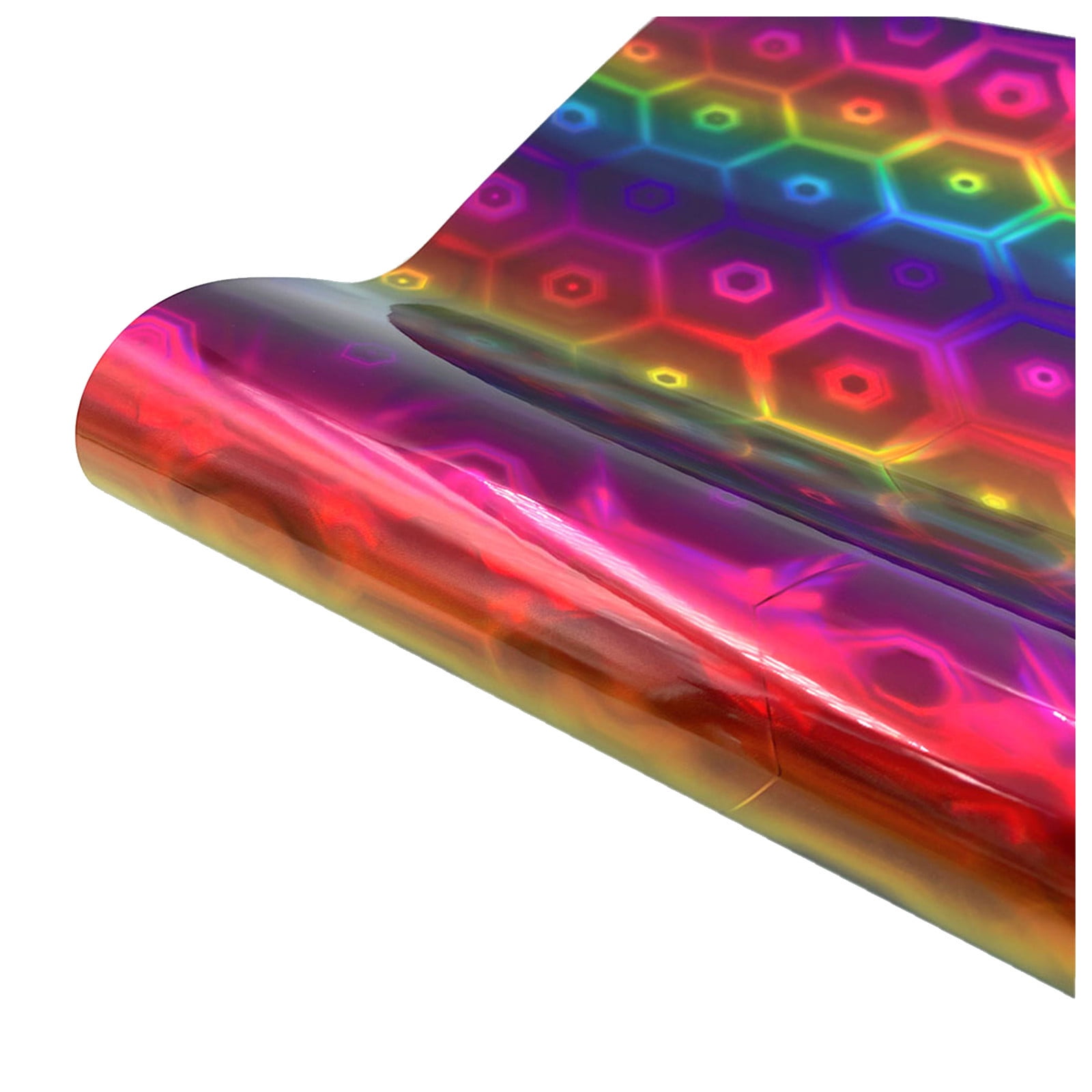 Wiueurtly Neon Cups Holographic Rainbow Self Adhesive Vinyl Roll For  Cricut, Decal, Stickers 