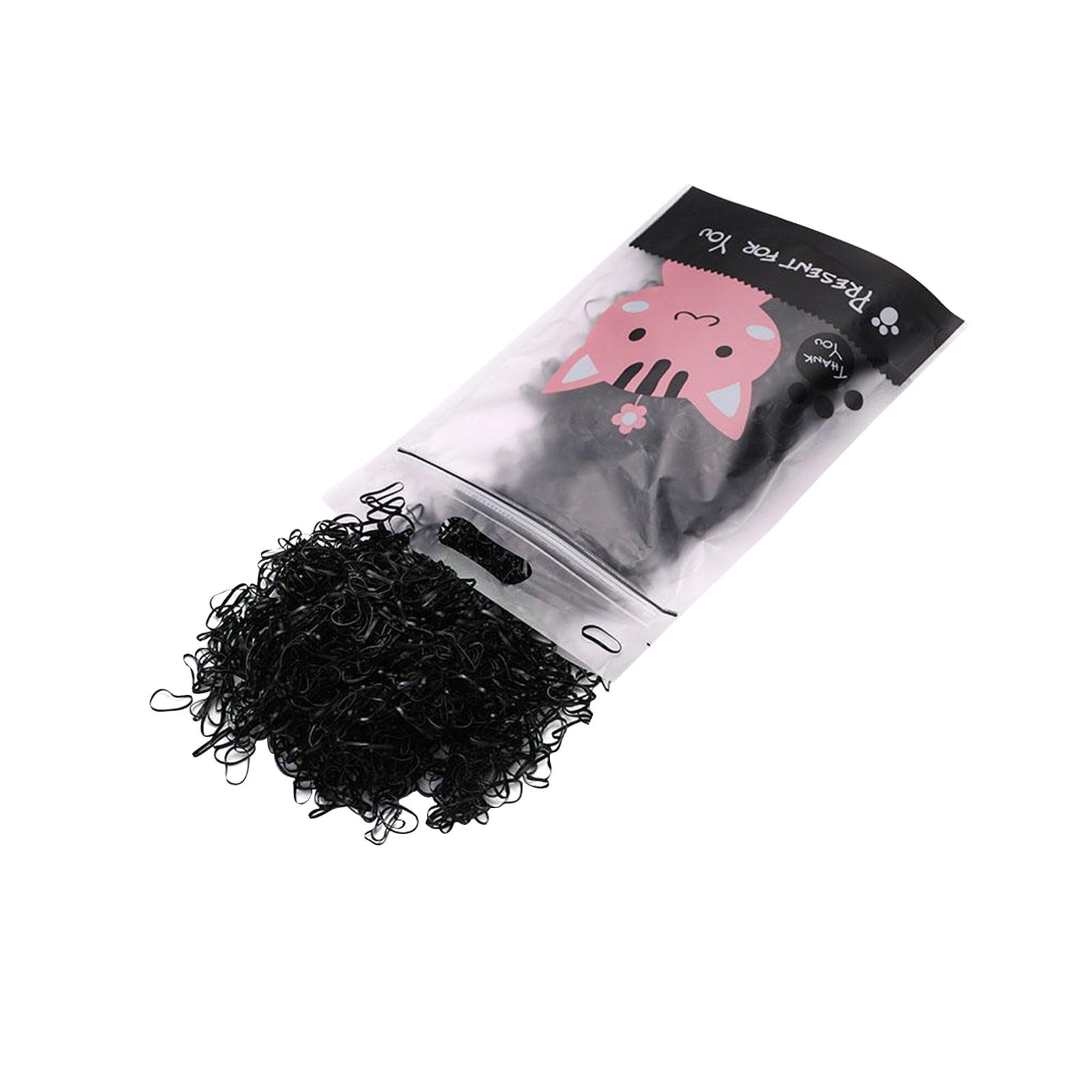 Wiueurtly No Hair Ties Small Hair Rubber Bands for Women's Hair Clear