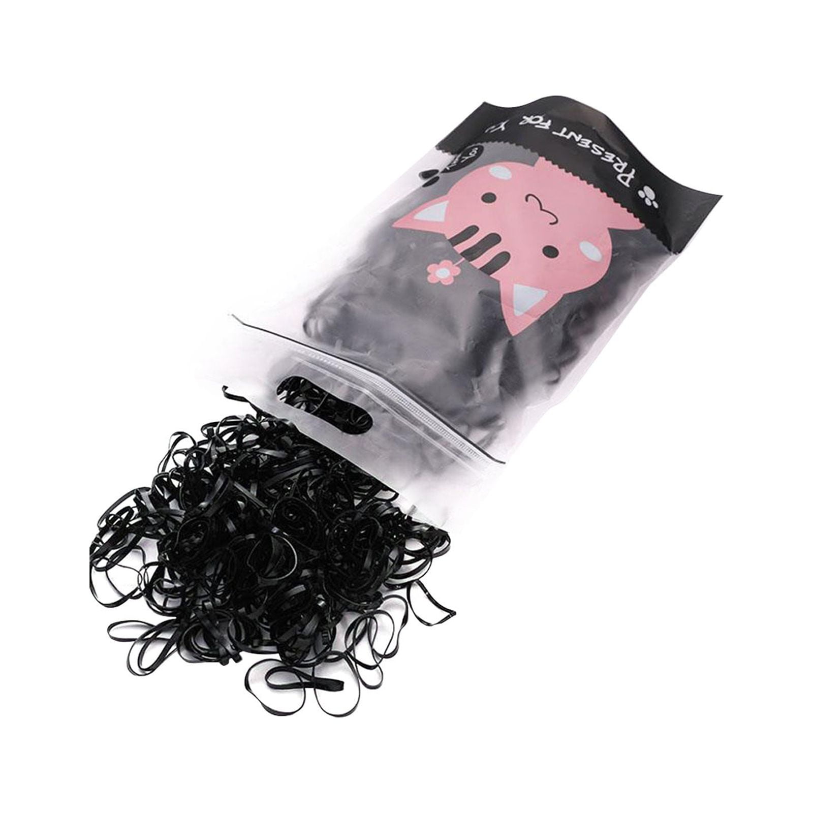 Wiueurtly No Hair Ties Small Hair Rubber Bands for Women's Hair Clear