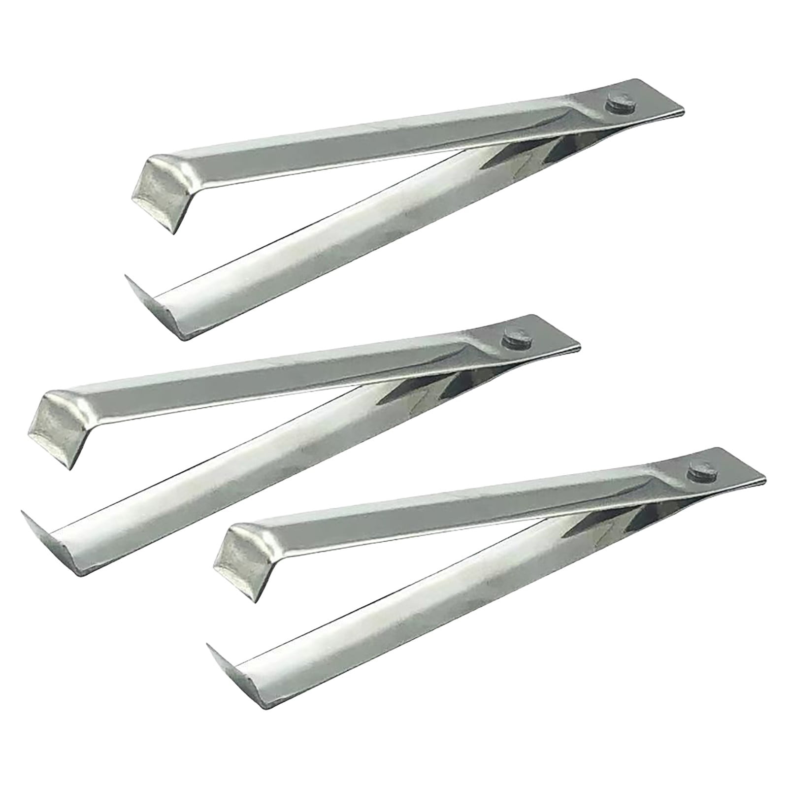 Wiueurtly Stainless Garlic Peeler Set 3 Garlic Tweezers and Peeler