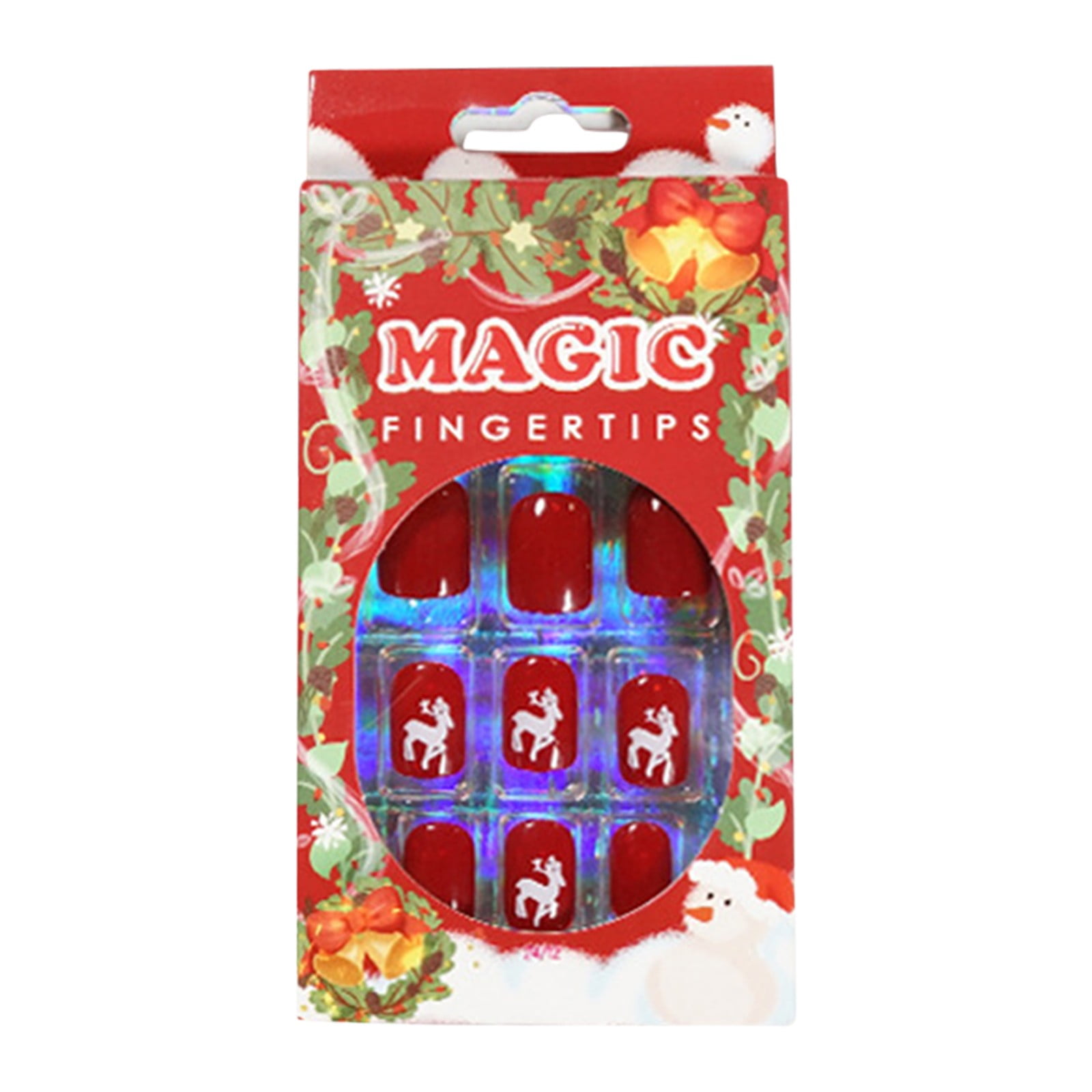 Wiueurtly Sticker Nails Polish for Kids Stencil Stickers Christmas