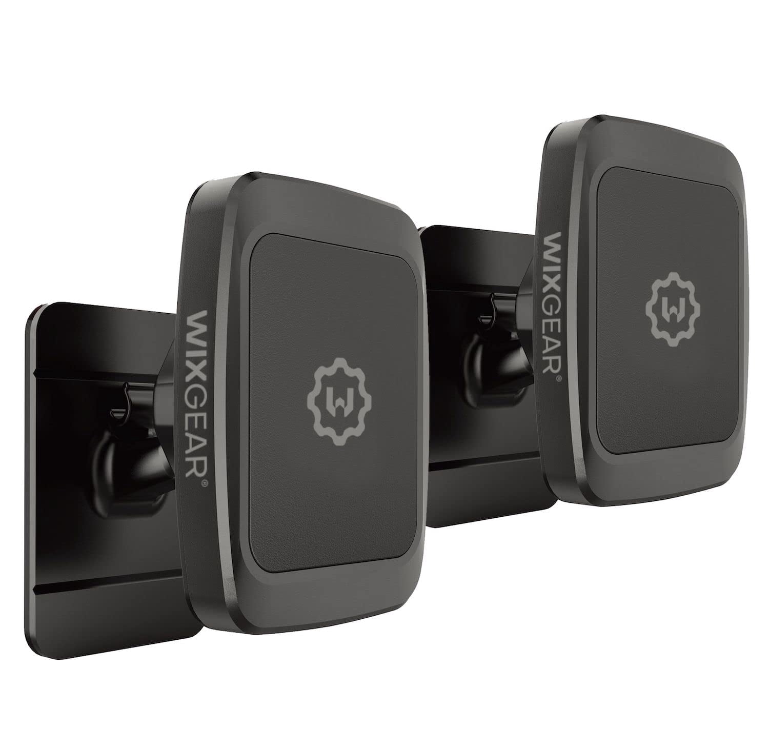 2-Pack Magnetic Car Phone Mount | Universal Stick-On Dashboard Holder | For IPhone, Samsung, Most Phones
