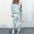 thumbnail image 1 of Wiyuqeen 2 Piece Sets for Women Long Sleeve Sweatshirt with Jogger Activewear Fall Outfits Matching Jogger Sweat Pants Sets Pocket Loose Printed Lounge Sets, 1 of 5