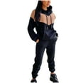 thumbnail image 1 of Wiyuqeen 2 Piece Sweatsuits for Women Hoodie Sweatshirts with Kangaroo Pocket and Jogger Sets Loose Fit Activewear Sets Ladies Color Block Lounge Sets, 1 of 5