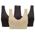 thumbnail image 1 of Wiyuqeen 3 Packs Adjustable Sports Bras for Women Solid Soft Trendy Tank Posture Bras Racerback High Support Bras Wireless Workout Bras Seamless Yoga Athletic Bras, 1 of 6