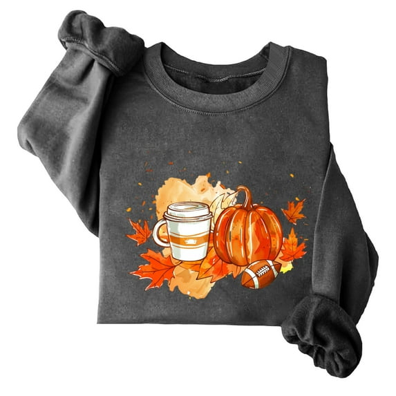 Wiyuqeen Blessed Sweatshirts for Women Fleece Lined Printed Tshirts Loose Drop Shoulder Long Sleeve Sweatshirts Warm Winter Pullover Tops