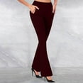 thumbnail image 1 of Wiyuqeen Bootcut Work Pants for Women 2024 High Waist Stretch Work Trousers Plain Office Pants Fashion Casual Comfy Business Slacks with Pockets, 1 of 6