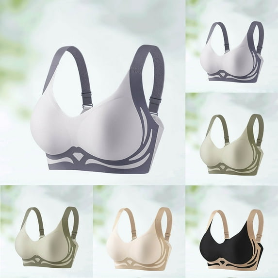 Wiyuqeen Bras for Women No Underwire Womens Push Up Bras Wireless Comfortable Bra Supportive Bralettes Seamless Bra