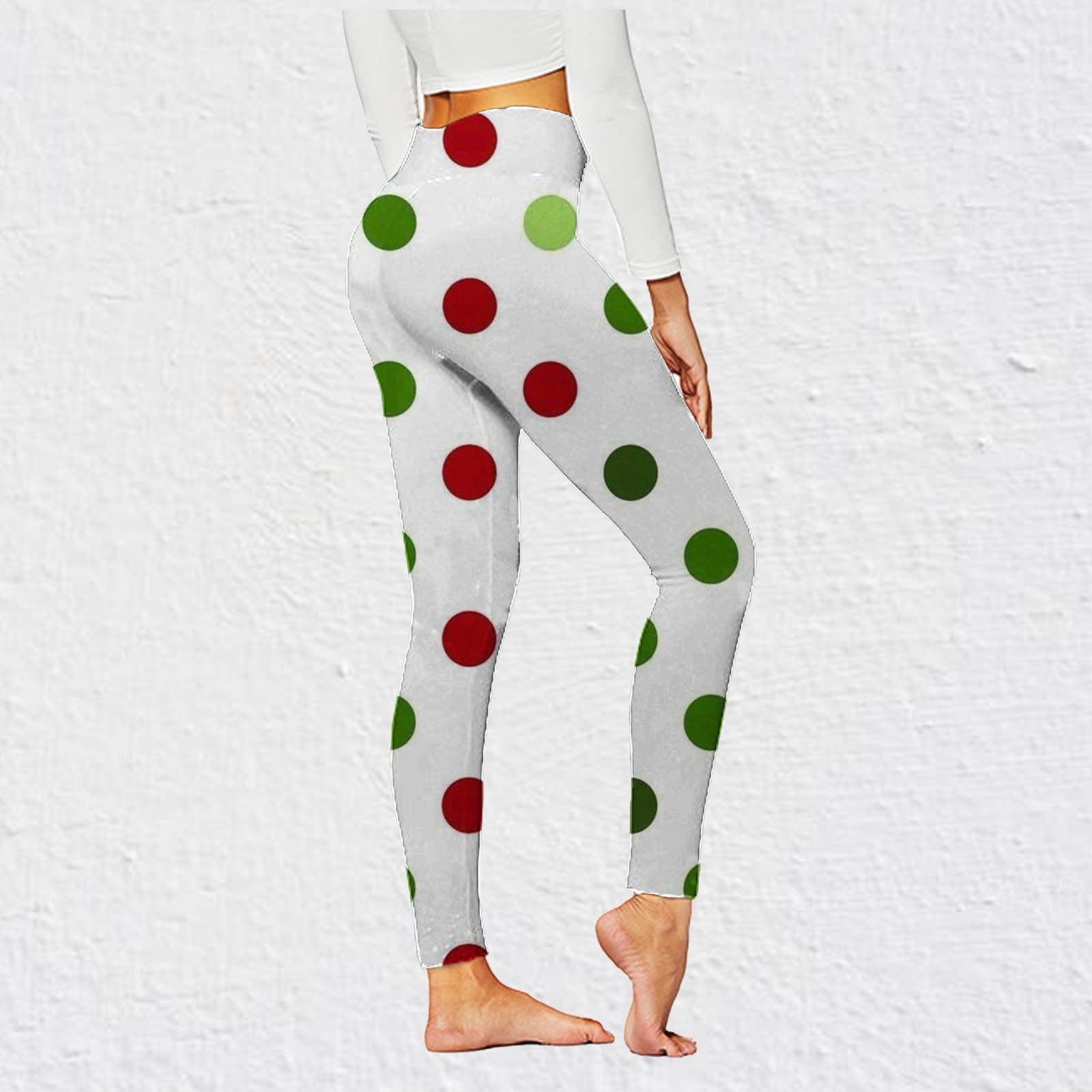 Rubber Duck Polka Dot Pattern Print Women Leggings