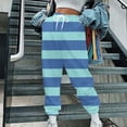 thumbnail image 1 of Wiyuqeen Drawstring Sweatpants for Women Casual Loose Elastic Bottom Sweat Pants Ladies Soft Trendy Colorful Stripes Track Pants with Pockets, 1 of 5
