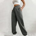 thumbnail image 1 of Wiyuqeen Drawstring Sweatpants for Women Casual Loose Elastic Bottom Sweat Pants Ladies Soft Trendy Colorful Stripes Track Pants with Pockets, 1 of 8
