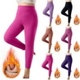 thumbnail image 1 of Wiyuqeen Fleece Lined Leggings for Women Thick Winter Warm Thermal High Waisted Tummy Control Workout Yoga Pants Plus Size Solid Stretch Tight, 1 of 6