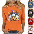 thumbnail image 1 of Wiyuqeen Gobble Shirts for Women 3/4 Sleeve Thanksgiving Tshirts Crew Neck Turkey Graphic Tees Plus Size Casual Loose Tops, 1 of 5