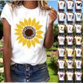 thumbnail image 1 of Wiyuqeen Graphic Tees for Women Short Sleeve Round Neck Loose Fit Shirts Funny Print Summer T Shirt Mothers Day Gifts for Mom, 1 of 8