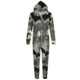 thumbnail image 1 of Wiyuqeen Matching Halloween Pjs for Family Casual Zipper Front Long Sleeve Overalls Cute Print Hoodies Onesie Pajamas for Couples Holiday Family Pjs Sleepwear, 1 of 2
