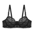 thumbnail image 1 of Wiyuqeen Plus Sized Lace Bras for Women Solid Plain Push-up Bralettes Lifting Full Cups Tshirt Bras Soft Lightweight Bras with Wires, 1 of 2