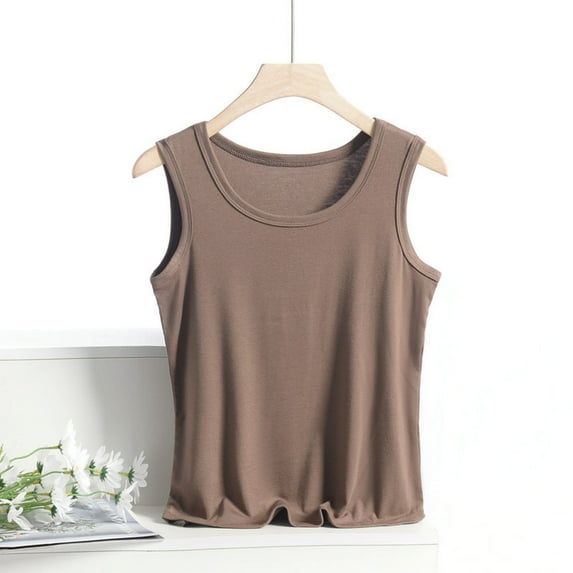 Wiyuqeen Plus Sized Solid Color Camis Tops for Women Casual Comfy Sleeveless Pajama Shirts Ligheweight Soft Workout T-shirts Ladies Basic Loose Vests
