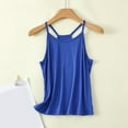 thumbnail image 1 of Wiyuqeen Spaghetti Strap Racerback Tank Tops Women Casual Loose Sleeveless Scoop Collar Blouses T-shirts Basic Solid Color Vests, 1 of 5