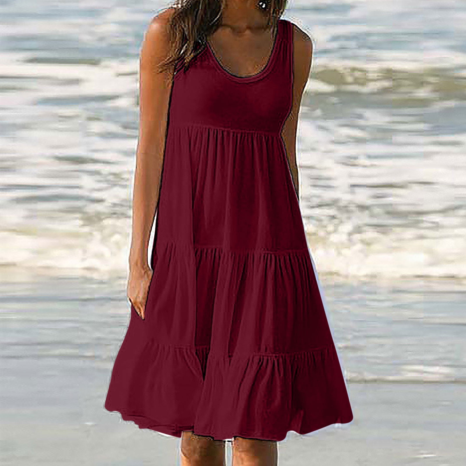 red maxi dress casual Eden Strapless Maxi Dress